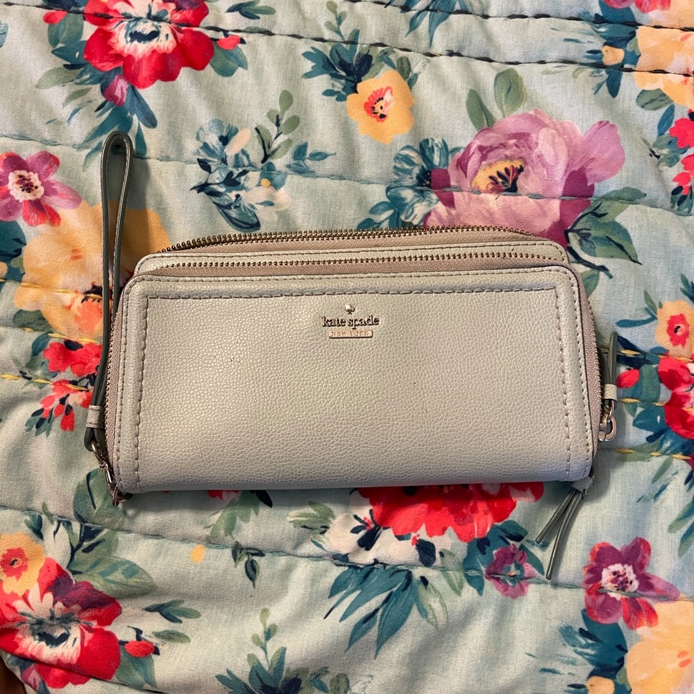 Kate Spade blue green wallet